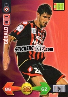 Cromo Gérald Cid - FOOT 2009-2010. Adrenalyn XL - Panini