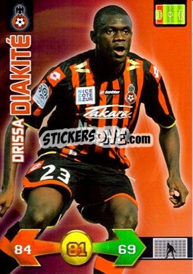 Sticker Drissa Diakité - FOOT 2009-2010. Adrenalyn XL - Panini