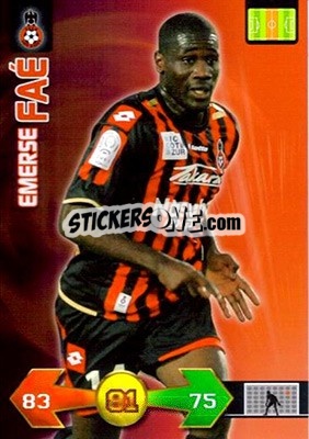 Sticker Emerse Faé - FOOT 2009-2010. Adrenalyn XL n. 255 - Panini