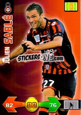 Sticker Julien Sablé - FOOT 2009-2010. Adrenalyn XL n. 257 - Panini