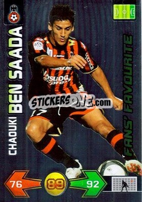 Sticker Chaouki Ben Saada - FOOT 2009-2010. Adrenalyn XL n. 265 - Panini
