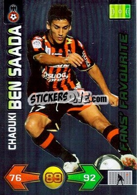 Sticker Chaouki Ben Saada - FOOT 2009-2010. Adrenalyn XL - Panini