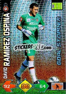 Cromo David Ramirez Ospina - FOOT 2009-2010. Adrenalyn XL - Panini