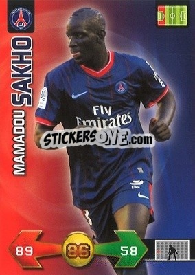 Sticker Mamadou Sakho - FOOT 2009-2010. Adrenalyn XL - Panini