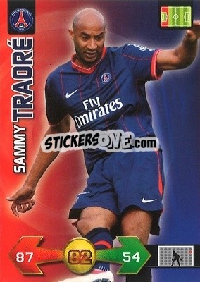 Cromo Sammy Traoré - FOOT 2009-2010. Adrenalyn XL n. 271 - Panini