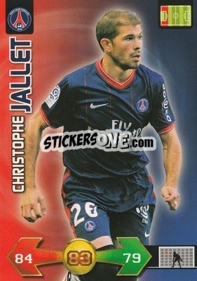 Sticker Christophe Jallet - FOOT 2009-2010. Adrenalyn XL - Panini