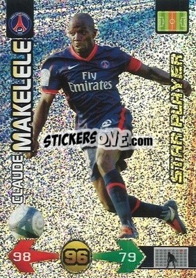 Sticker Claude Makélélé - FOOT 2009-2010. Adrenalyn XL - Panini