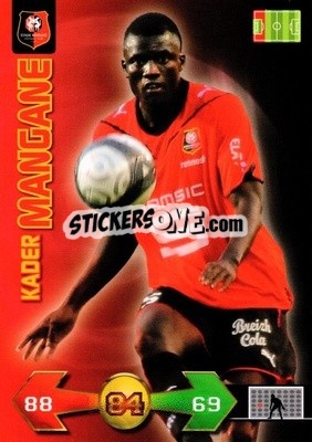 Sticker Kader Mangane - FOOT 2009-2010. Adrenalyn XL n. 289 - Panini