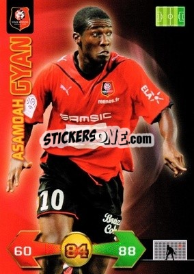 Sticker Asamoah Gyan - FOOT 2009-2010. Adrenalyn XL - Panini