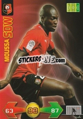 Cromo Moussa Sow - FOOT 2009-2010. Adrenalyn XL - Panini