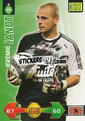 Figurina Jérémie Janot - FOOT 2009-2010. Adrenalyn XL - Panini