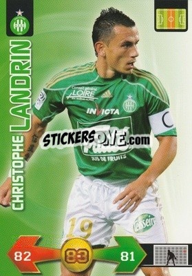 Sticker Christophe Landrin - FOOT 2009-2010. Adrenalyn XL n. 314 - Panini