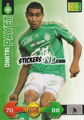 Sticker Dimitri Payet - FOOT 2009-2010. Adrenalyn XL - Panini