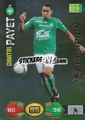 Sticker Dimitri Payet - FOOT 2009-2010. Adrenalyn XL - Panini