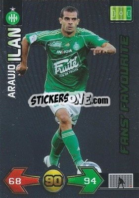 Figurina Araujo Ilan - FOOT 2009-2010. Adrenalyn XL n. 322 - Panini