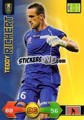 Sticker Teddy Richert - FOOT 2009-2010. Adrenalyn XL - Panini