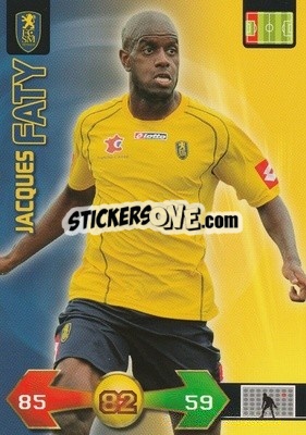 Cromo Jacques Faty - FOOT 2009-2010. Adrenalyn XL n. 326 - Panini