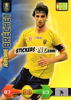 Cromo Jérémie Bréchet - FOOT 2009-2010. Adrenalyn XL - Panini