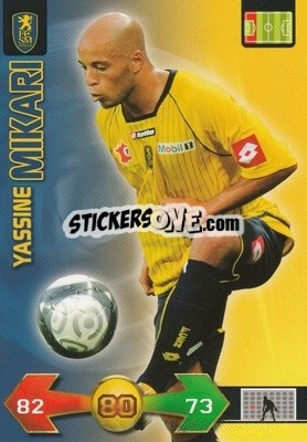 Cromo Yassin Mikari - FOOT 2009-2010. Adrenalyn XL - Panini