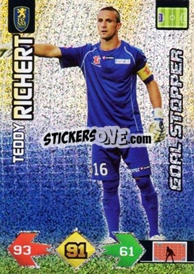 Sticker Teddy Richert - FOOT 2009-2010. Adrenalyn XL - Panini