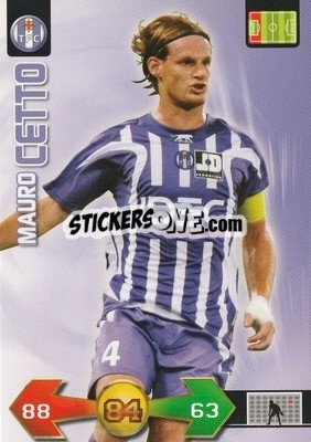 Sticker Mauro Cetto - FOOT 2009-2010. Adrenalyn XL n. 345 - Panini