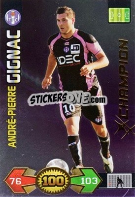 Sticker André-Pierre Gignac - FOOT 2009-2010. Adrenalyn XL n. 358 - Panini