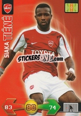 Sticker Siaka Tiéné - FOOT 2009-2010. Adrenalyn XL n. 366 - Panini