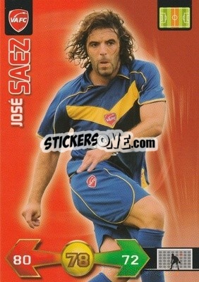 Sticker José Saez - FOOT 2009-2010. Adrenalyn XL n. 368 - Panini