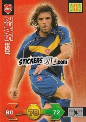 Sticker José Saez - FOOT 2009-2010. Adrenalyn XL - Panini