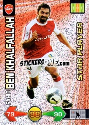 Sticker Fahid Ben Khalfallah - FOOT 2009-2010. Adrenalyn XL - Panini