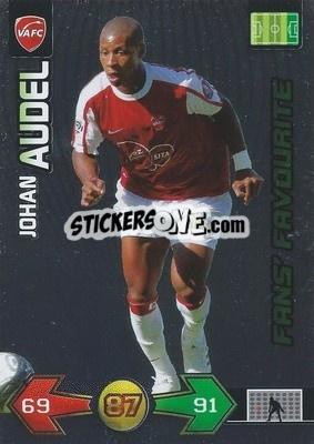 Sticker Johan Audel - FOOT 2009-2010. Adrenalyn XL - Panini