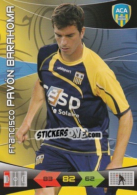 Sticker Francisco Pavon Barahoma - FOOT 2010-2011. Adrenalyn XL n. 3 - Panini