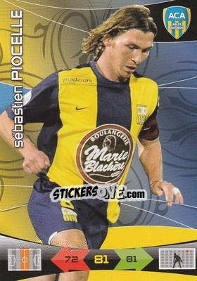 Sticker Sebastien Piocelle - FOOT 2010-2011. Adrenalyn XL n. 6 - Panini