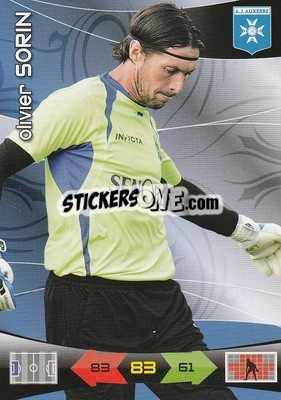 Cromo Olivier Sorin - FOOT 2010-2011. Adrenalyn XL n. 13 - Panini