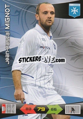 Sticker Jean-Pascal Mignot - FOOT 2010-2011. Adrenalyn XL - Panini