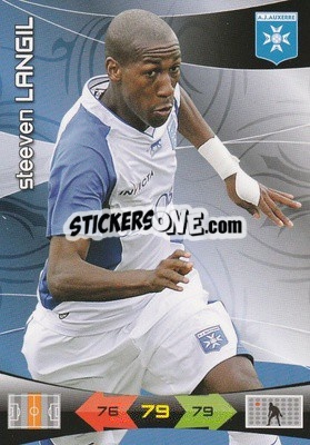 Sticker Steeven Langil - FOOT 2010-2011. Adrenalyn XL - Panini