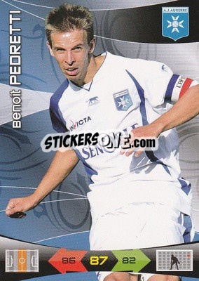 Sticker Benoit Pedretti - FOOT 2010-2011. Adrenalyn XL n. 20 - Panini