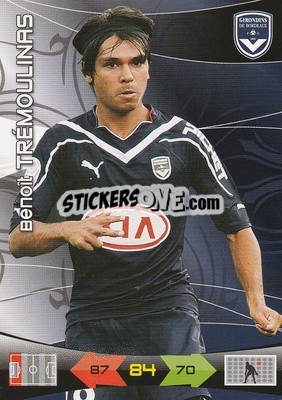 Sticker Benoît Tremoulinas - FOOT 2010-2011. Adrenalyn XL n. 31 - Panini