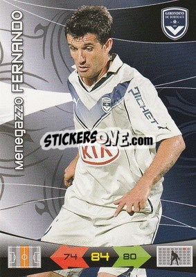 Sticker Menegazzo Fernando - FOOT 2010-2011. Adrenalyn XL n. 33 - Panini