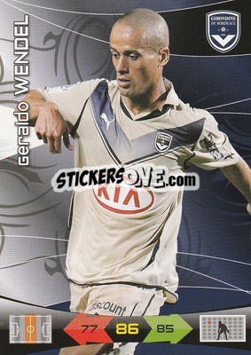 Sticker Geraldo Wendel - FOOT 2010-2011. Adrenalyn XL - Panini