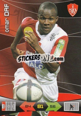 Sticker Omar Daf - FOOT 2010-2011. Adrenalyn XL - Panini