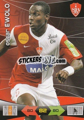 Sticker Oscar Ewolo - FOOT 2010-2011. Adrenalyn XL n. 46 - Panini