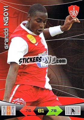 Sticker Granddi Ngoyi - FOOT 2010-2011. Adrenalyn XL - Panini