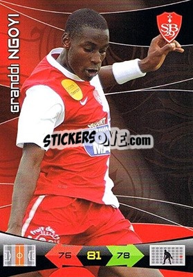 Sticker Granddi Ngoyi - FOOT 2010-2011. Adrenalyn XL n. 47 - Panini