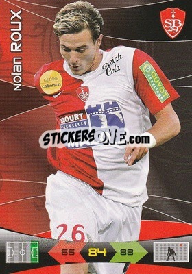 Cromo Nolan Roux - FOOT 2010-2011. Adrenalyn XL - Panini