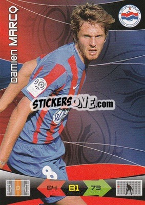 Cromo Damien Marcq - FOOT 2010-2011. Adrenalyn XL n. 56 - Panini