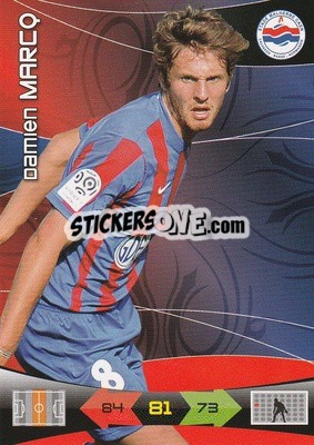 Figurina Damien Marcq - FOOT 2010-2011. Adrenalyn XL - Panini