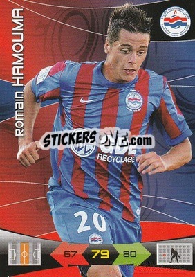 Sticker Romain Hamouma - FOOT 2010-2011. Adrenalyn XL n. 57 - Panini