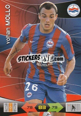 Sticker Yohan Mollo - FOOT 2010-2011. Adrenalyn XL n. 58 - Panini