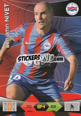 Sticker Benjamin Nivet - FOOT 2010-2011. Adrenalyn XL n. 59 - Panini
